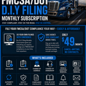 FMCSA/DOT D.I.Y FILING MONTHLY SUBSCRIPTION