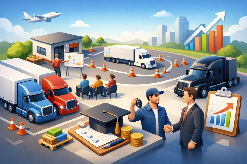 New Trucking Company Bootcamp That Pays Off